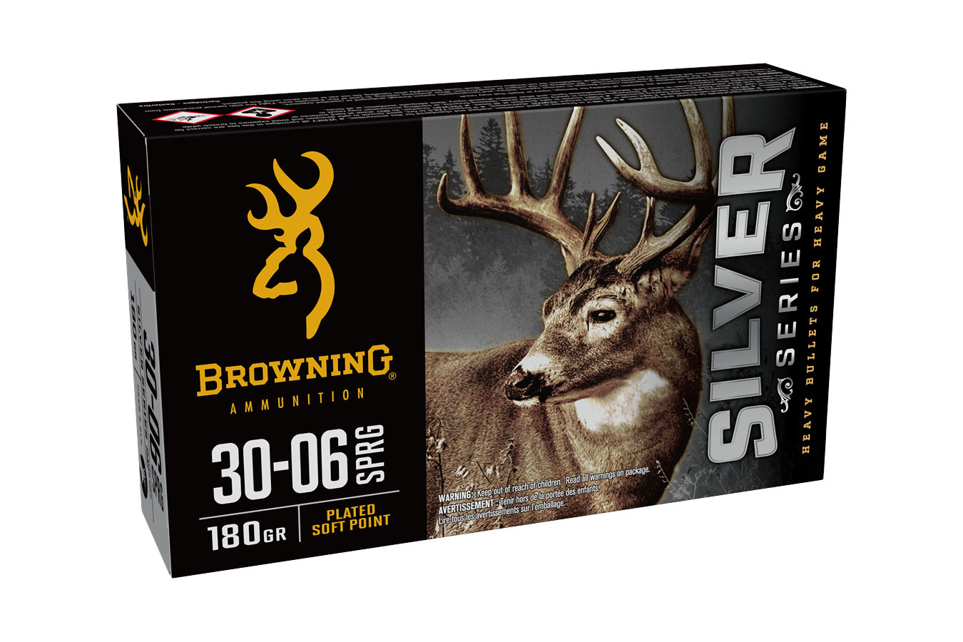 Browning 30-06 Springfield 180 gr Plated Soft Point Silver Series 20/Box