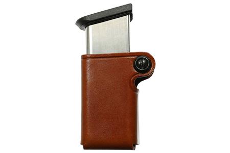 SMC MAG CASE SINGLE TAN LEATHER BELT LOOP