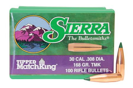 30 CAL 168 GRAIN TIPPED MATCH KING 100/BOX