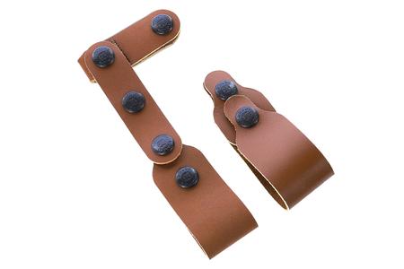 SHOULDER TIE DOWN SET TAN LEATHER BELT LOOP