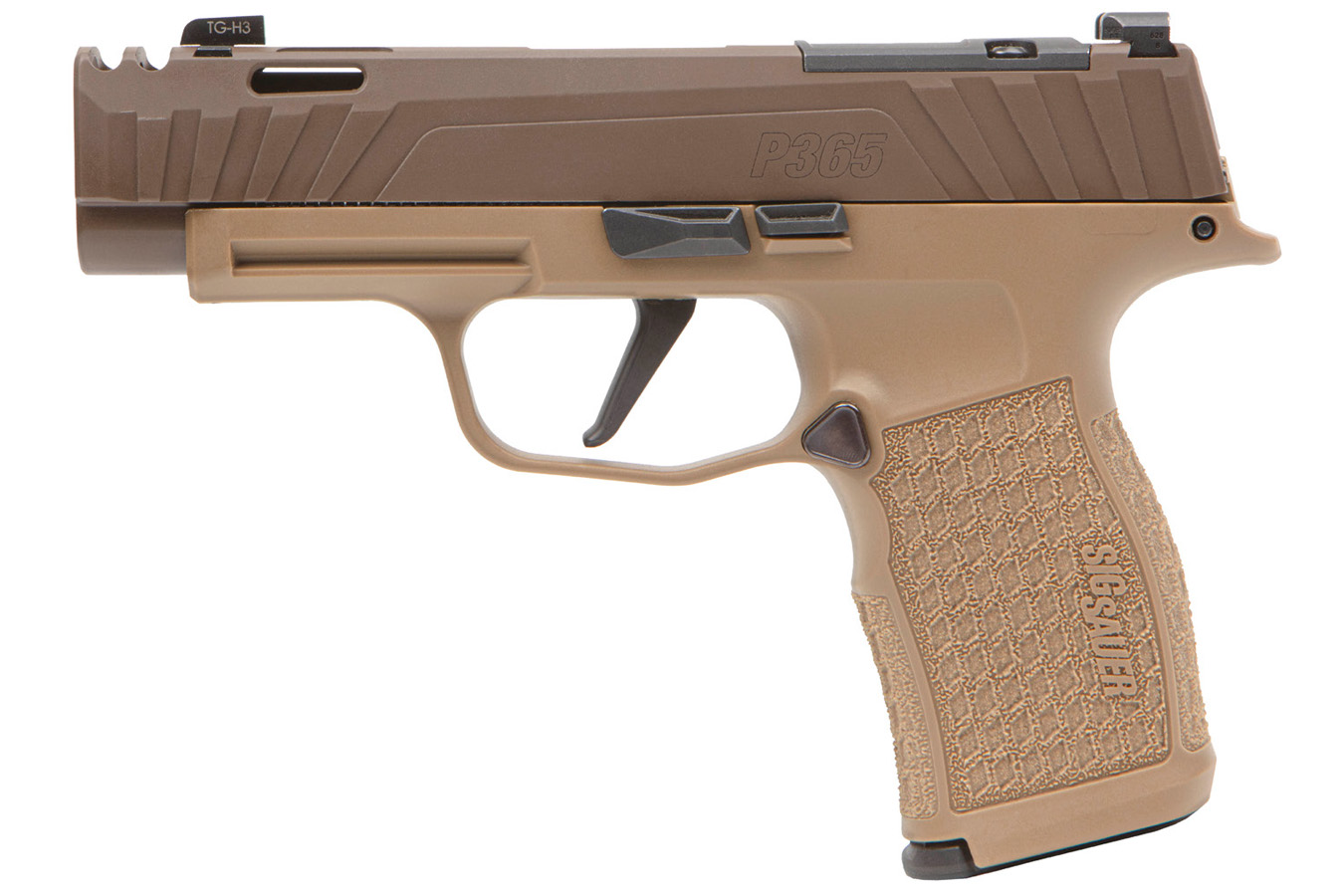 Sig Sauer P365 XL Spectre Comp 9mm Pistol with Coyote Tan Finish and Three Magazines