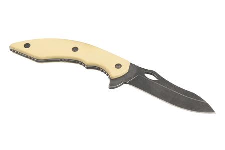 MAVERICK WHITE HANDLE STONE WASHED BLADE