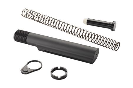 MILITARY BUFFER TUBE ASSEMBLY AR-15 BLACK ANODIZED ALUMINUM