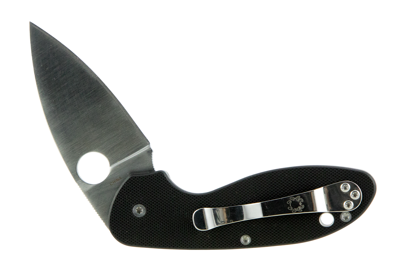 Spyderco Efficient 2.98 Inch Folding Drop Point, Plailn Edge