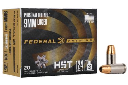 9MM 124 GR HST JHP PERSONAL DEFENSE