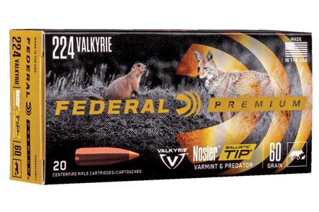 224 VALKYRIE 60 GR NOSLER BALLISTIC TIP