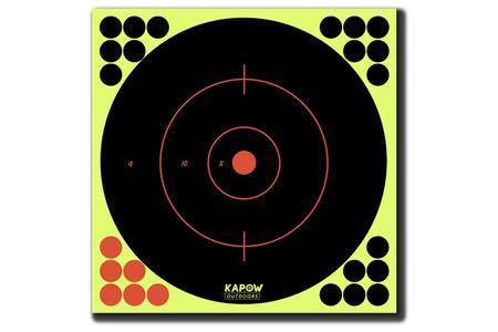 ADHESIVE REACTIVE 12IN BULLSEYE TARGET 10 PACK