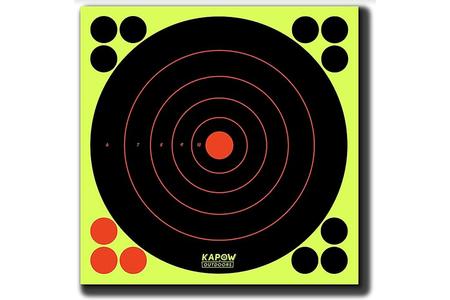 ADHESIVE REACTIVE 8IN BULLSEYE TARGET 15 PACK