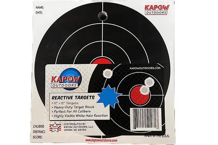 REACTIVE 12IN BULLSEYE TARGET 10 PACK