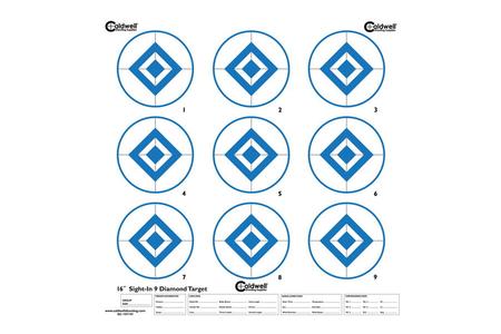 16IN 9 DIAMOND BLUE 10 PACK PAPER TARGET