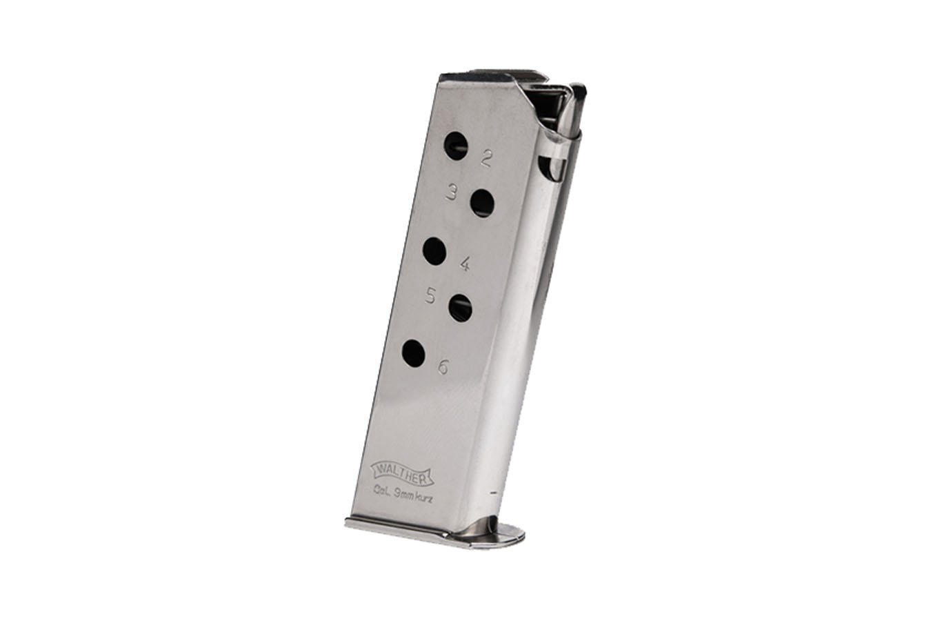 Walther PPK 380 ACP 6-Round Magazine w/Standard Nickel Finish (LE)