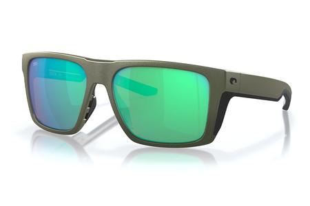 LIDO MOSS METALLIC FRAME WITH GREEN MIRROR LENSES