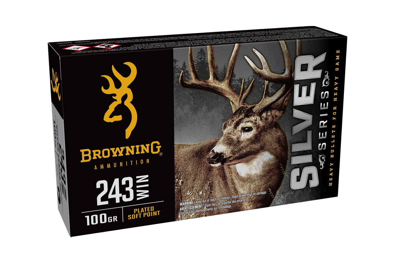 Browning 243 Winchester 100 Grain PSP Silver Series 20/Box