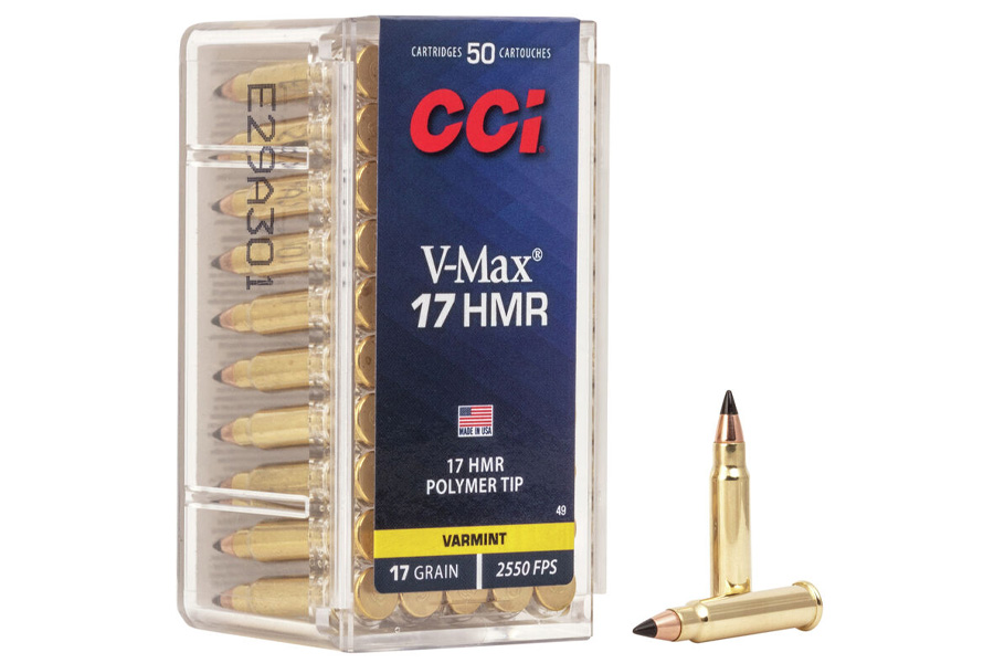 CCI 17 HMR 17 gr V-MAX Varmint 50/Box