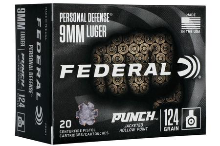 9MM 124 GR JHP PUNCH