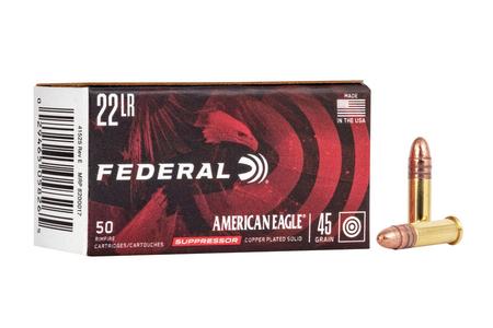 22 LR SUPPRESSOR 45 GR COPPER PLATED