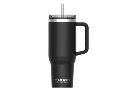 YUKON 40OZ TUMBLER WITH HANDLE BLACK