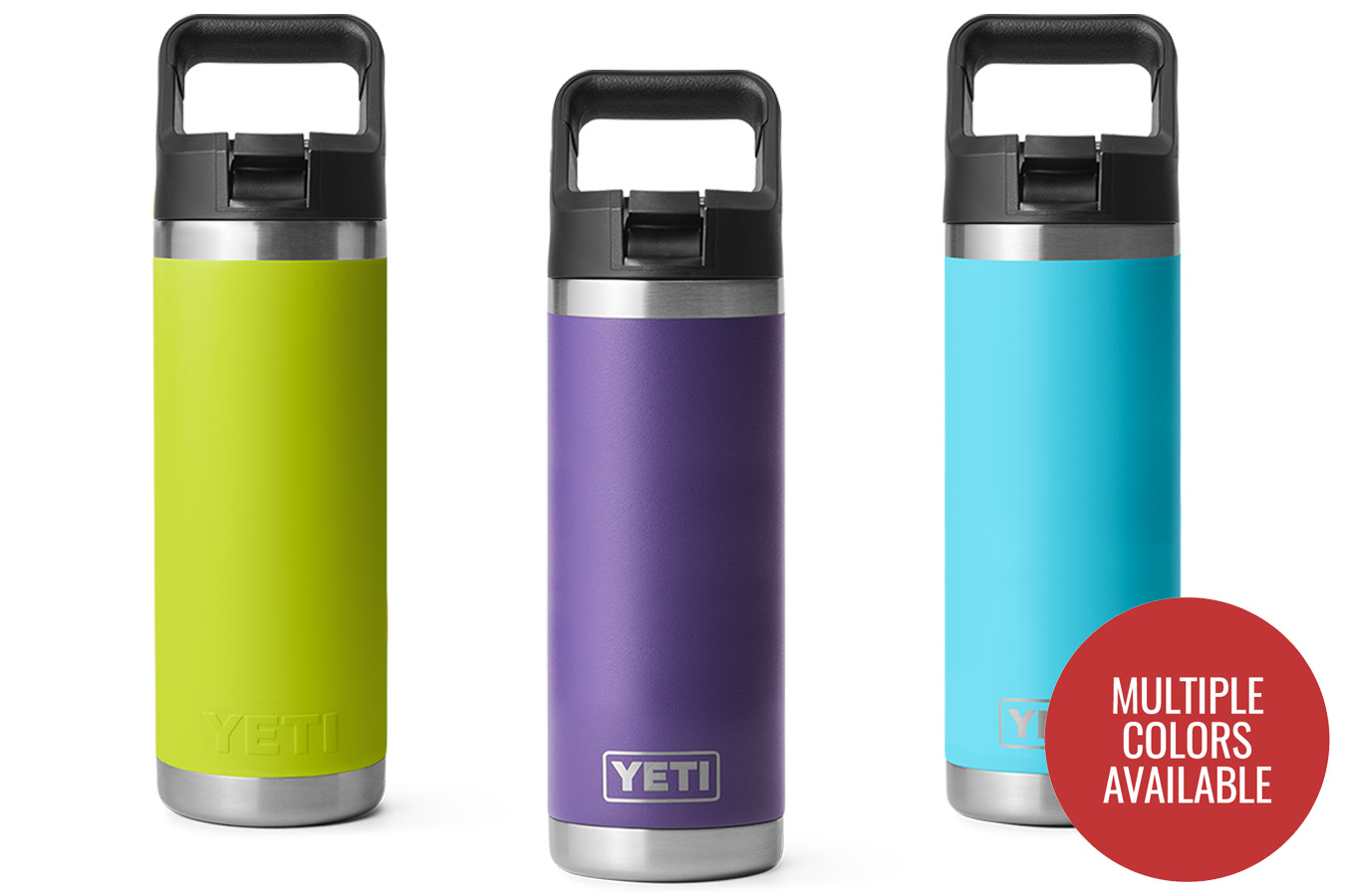 Yeti Coolers Rambler 18 oz Water Bottle with Straw Cap