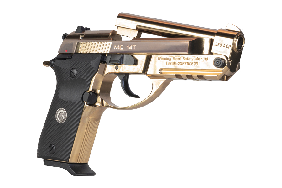 Girsan MC14T Solution 380 ACP Easy Loading Pistol with Gold Plated Finish