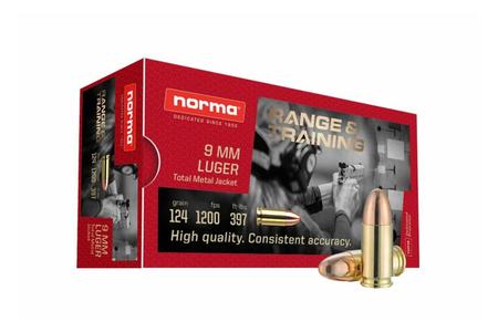 RANGE AND TRAINING 9MM 124GR TMJ