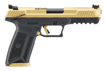 57 PISTOL 5.7X28 4.94 IN BBL BLACK/GOLD 20 RD MAG