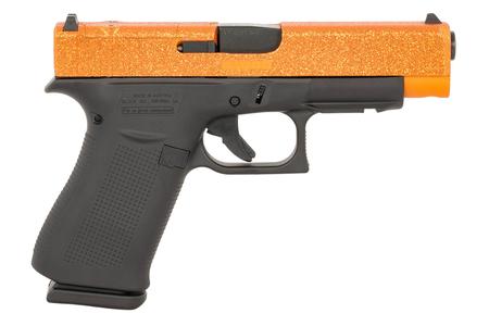 48 SLIM 9MM 4.17` BARREL GLITTER ORANGE CERAKOTE