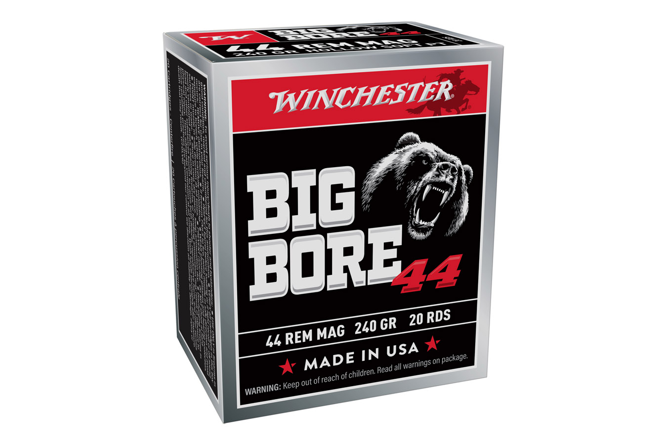 Winchester 44 Rem Mag 240 gr SJHP Big Bore 20/Box