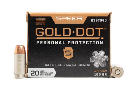 SPPER 40SW 165GR GOLD DOT 20RD BX POLICE TRADE 