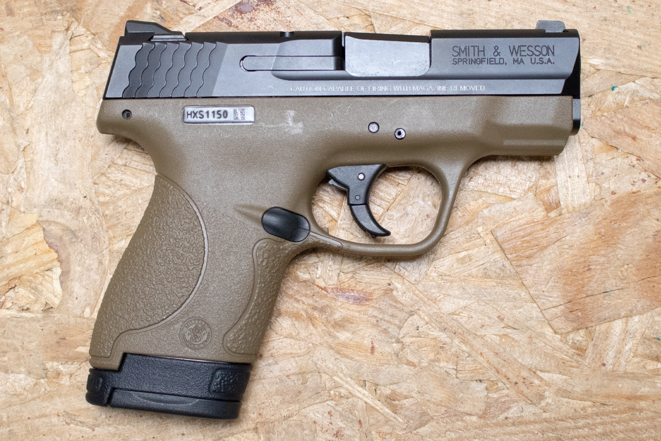 Smith & Wesson M&P9 Shield 9mm Police Trade-In Pistol with FDE Frame