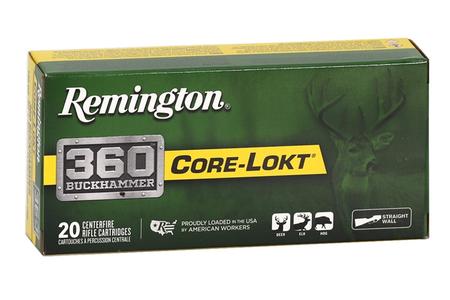 360 BUCKHAMMER 180GR SOFT POINT CORE-LOKT 