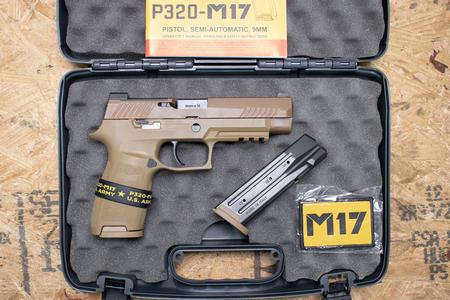 SIG SAUER P320 M17 FDE 9MM POLICE TRADE