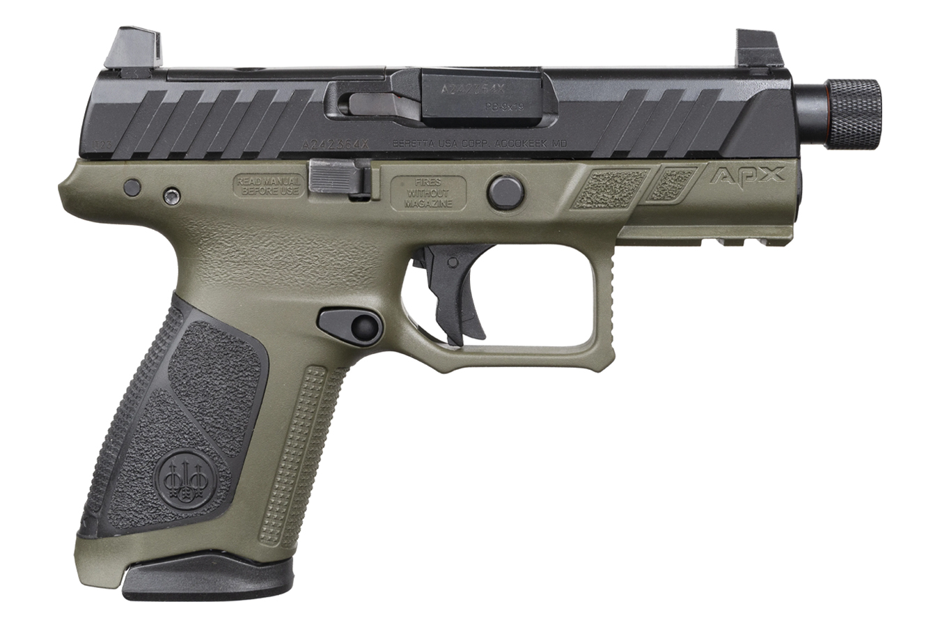 Beretta APX-A1 Compact Tactical 9mm Optic Ready Pistol with Threaded Barrel