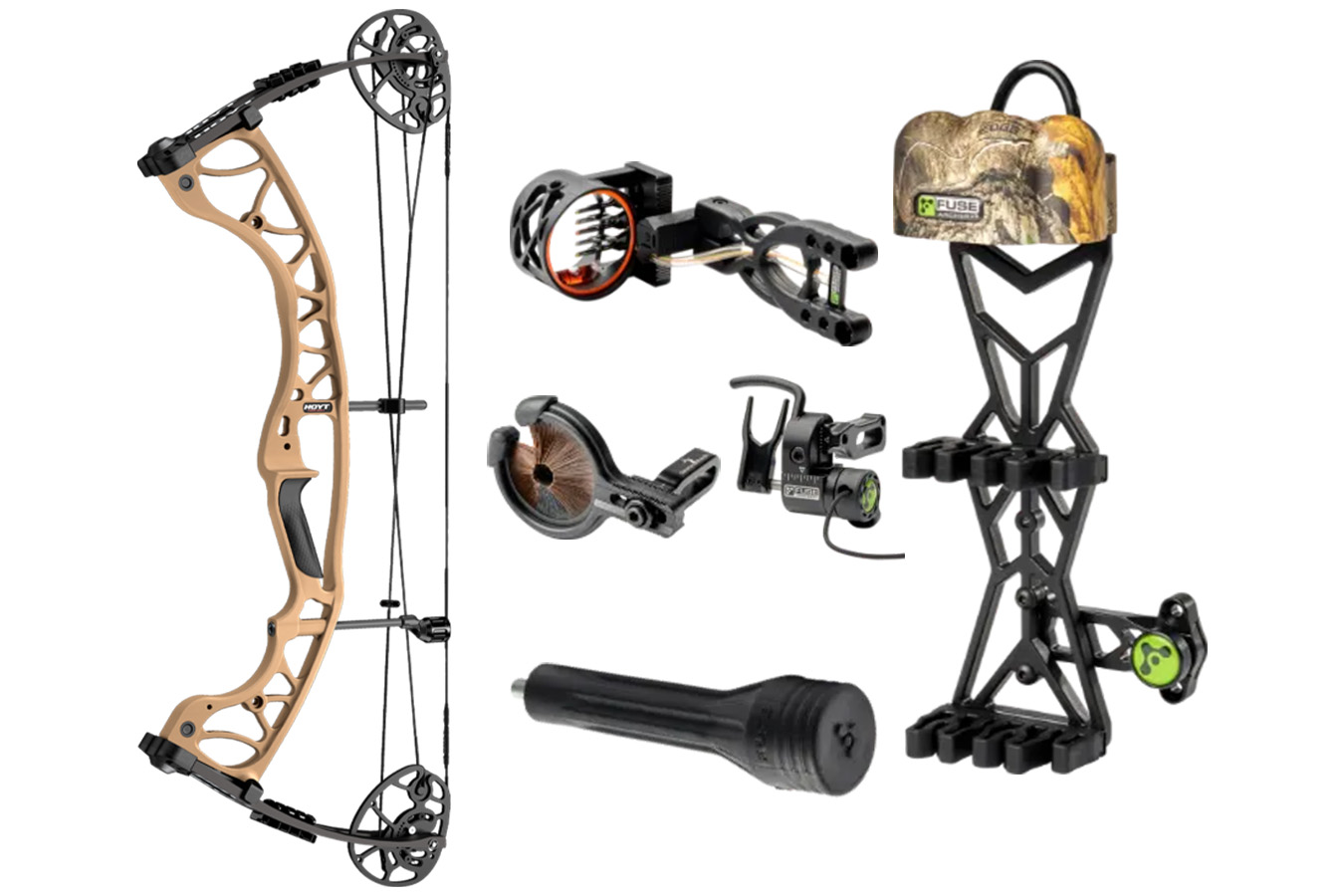 Hoyt Torrex/Fuse 70lb Right Hand Compound Bow Package Bourbon