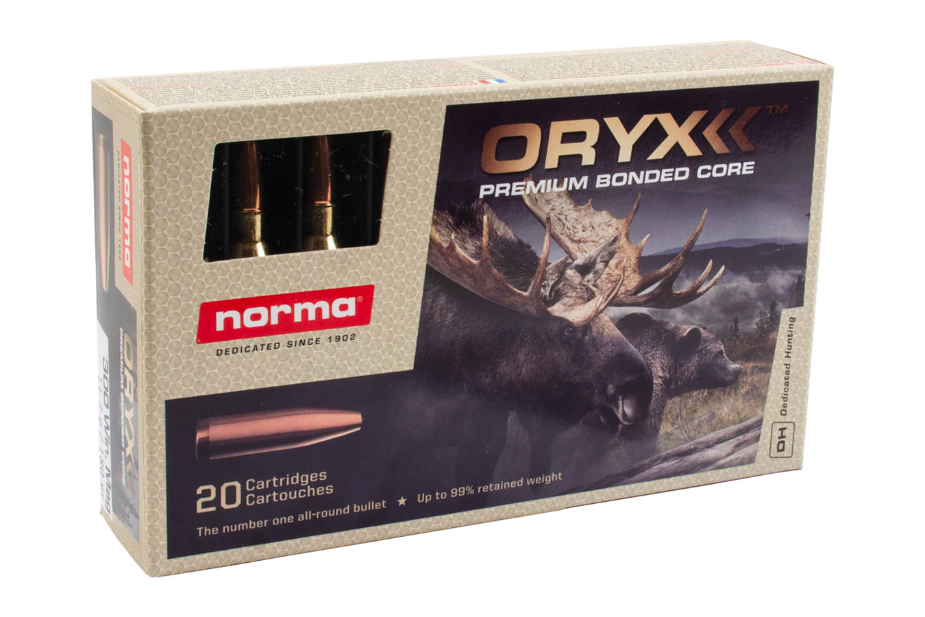 Norma 300 Win Mag 180 gr Soft Point Premium Bonded Core Oryx 20/Box