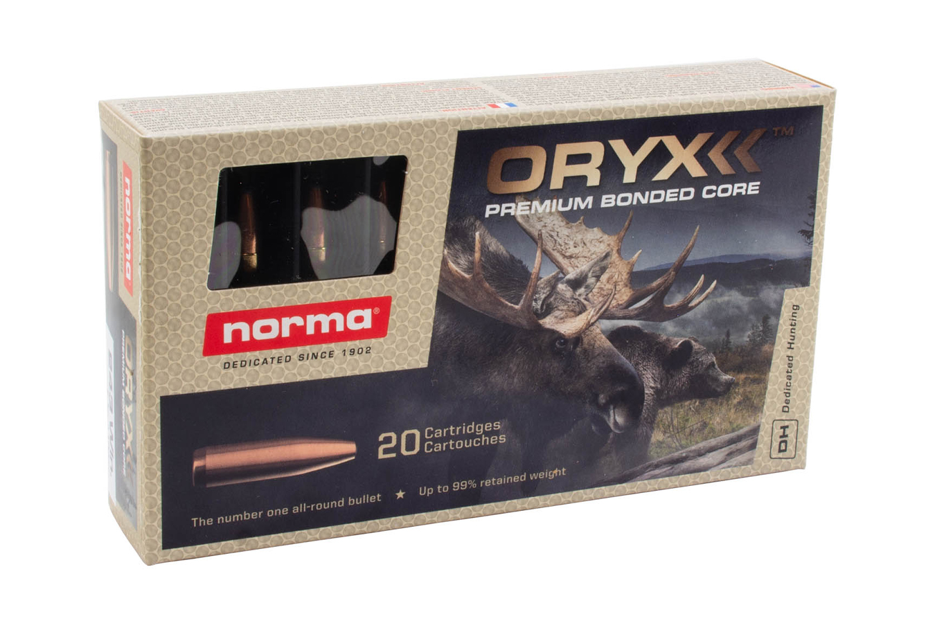 Norma 243 Win 100 gr Soft Point Premium Bonded Core Oryx 20/Box