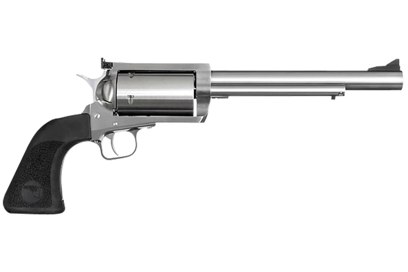 Magnum Research BFR 500SW Magnum Single-Action Stainless Revolver with Black Rubber Grips and 7.5 Inch Barrel