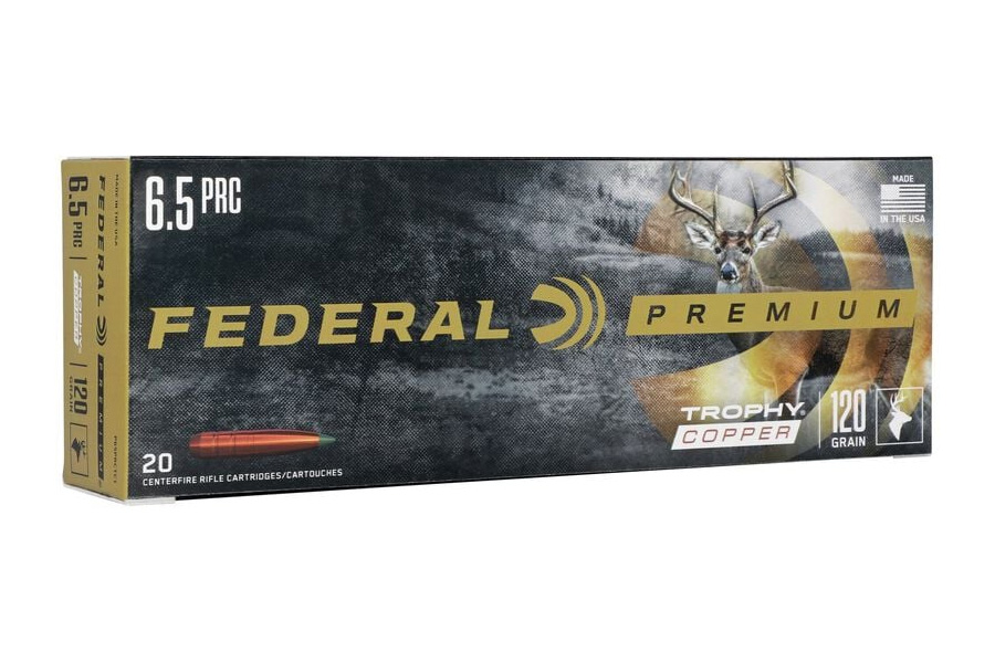 Federal 6.5 PRC 120 gr Trophy Copper 20/Box