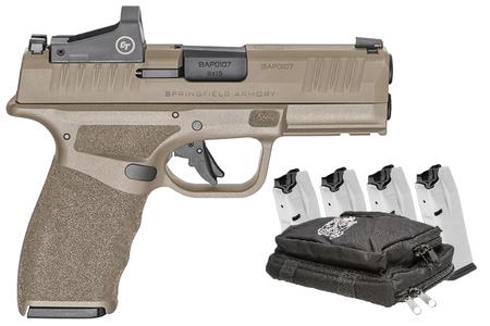 HELLCAT PRO 9MM 3.7 IN BBL FDE CT RED DOT 5 MAG RANGE BAG