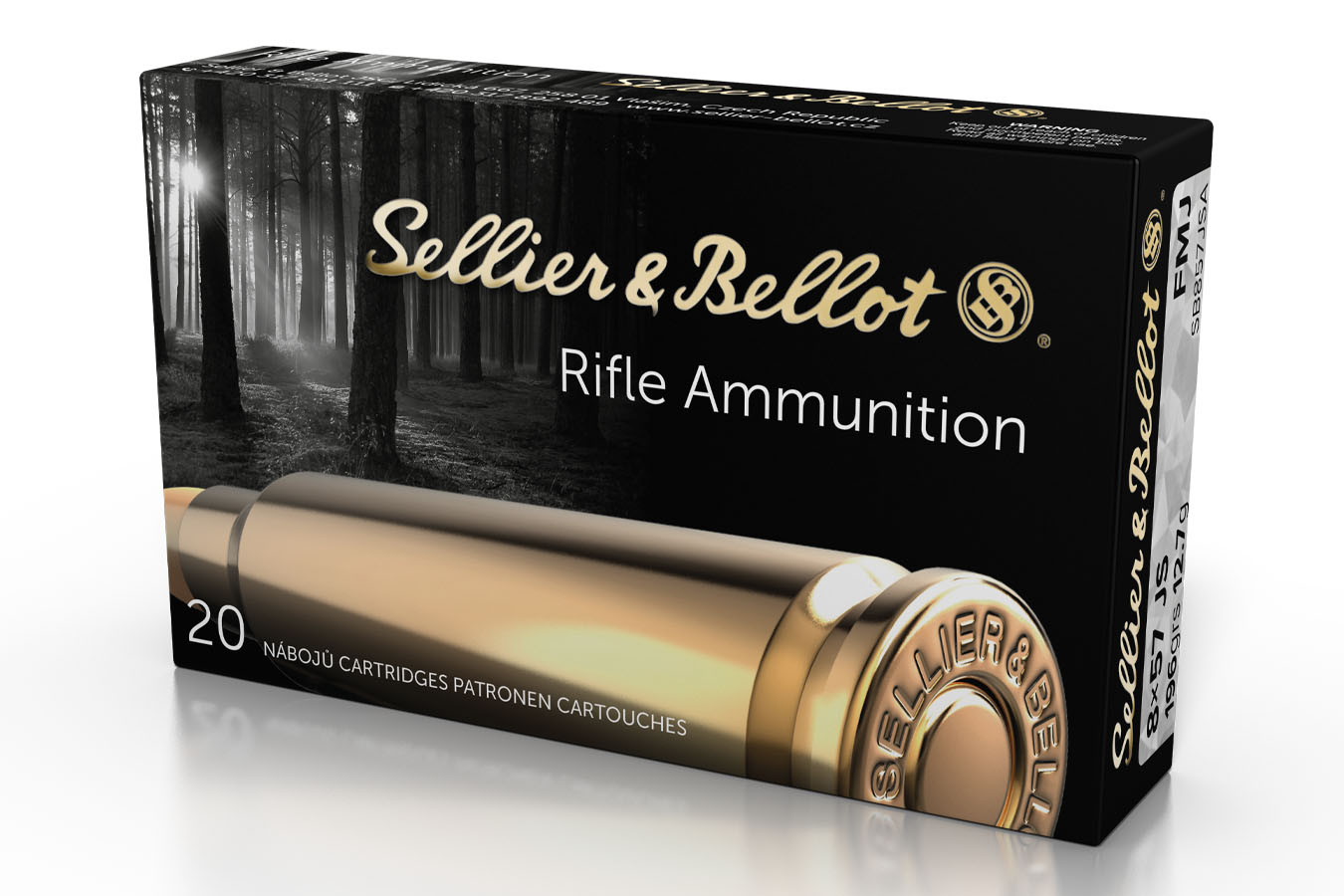 Sellier And Bellot 8x57mm JS 196 gr FMJ 20/Box