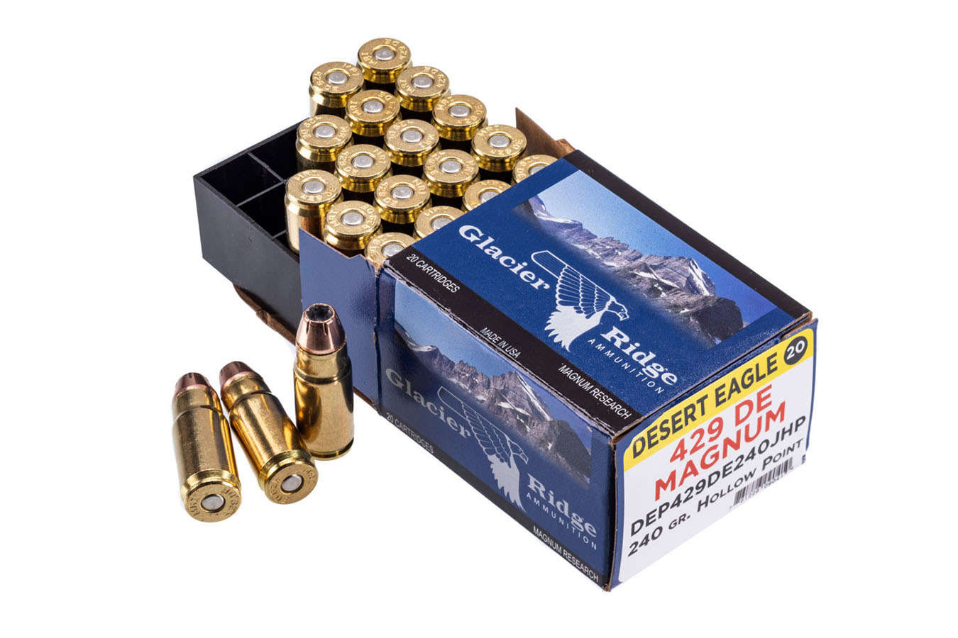 Magnum Research 429 DE 240 gr JHP Glacier Ridge 20/Box