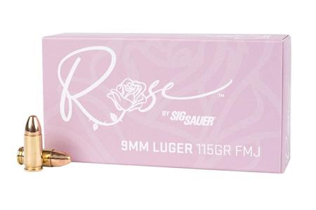 AMMO, 9MM LUGER , 115GR, ELITE BALL, ROSE , FMJ