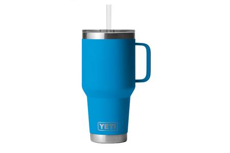 RAMBLER 35 OZ STRAW MUG BIG WAVE BLUE