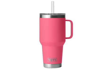 RAMBLER 35 OZ STRAW MUG TROPICAL PINK