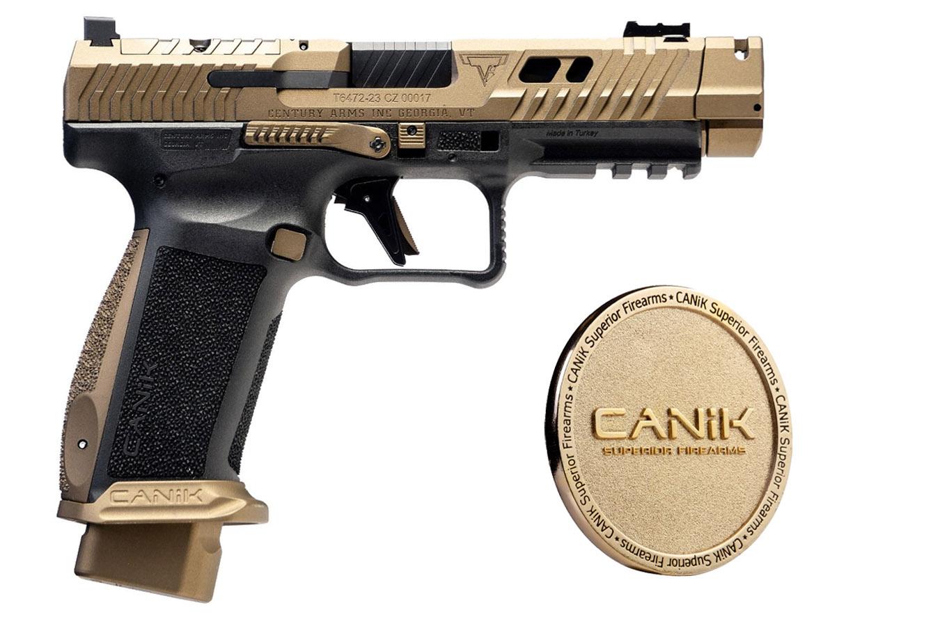 Canik TTI Combat 9mm Semi-Auto Pistol with Hard Case, Two Mags, and Accessories