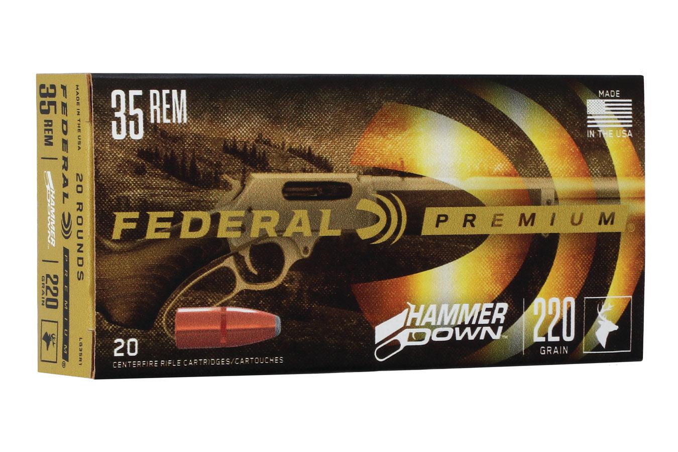 Federal 35 Remington 220 gr Bonded HP Hammerdown 20/Box