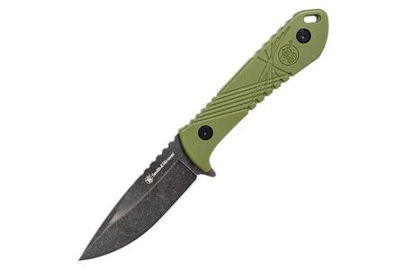 SW HRT FULL TANG FIXED BLADE KNIFE OD GREEN