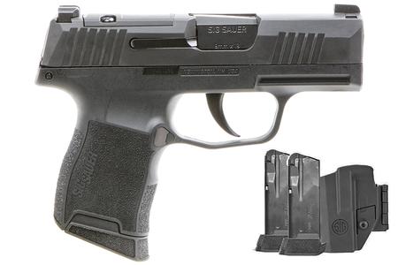 P365 9MM TACPAC W/ HOLSTER AND THREE 12-ROUND MAGAZINES