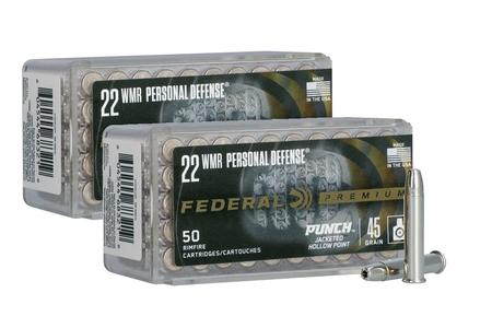 22 WMR 45 GR JHP PUNCH 100 ROUND VALUE PACK