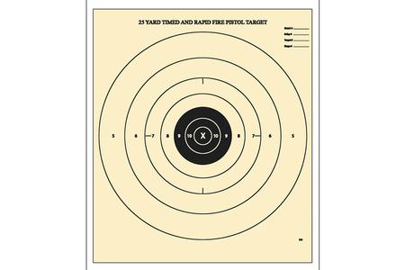 ACTION B-8-100        BULLSEYE PAPER TARGET  100BX