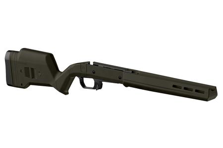 HUNTER 110 STOCK FIXED WITH ALUMINUM BEDDING & ADJUSTABLE COMB OD GREEN SYNTHETI